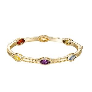 CZ Marquise Station Bracelet